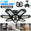 Super Bright LED Garage Light Deformable Foldable Ceiling Shop Workshop Lamp UK 1