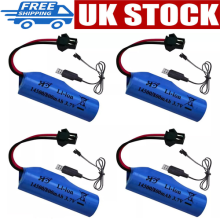 4Pcs 3.7V 800mAh Battery Rechargeable For Electric Toy Remote Control Car Boat