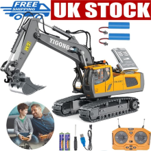 Excavator Toys Remote Control Digger Excavator Trucks Construction Toys for Kids