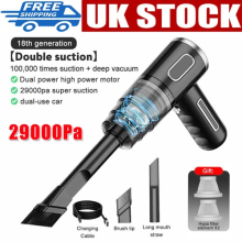 29000pa Wireless Vacuum Cleaner Car Handheld Vacuum Mini Power Suction
