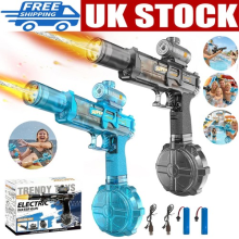 2PCS Electric Water Gun Squirt Pistol LED Muzzle Flash Party For Kids Adult Toys