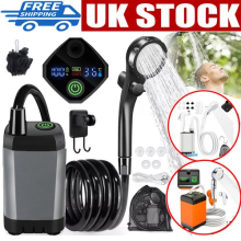 Portable Shower Camping Shower Camp Outdoor Shower Pump Electric Rechargeable