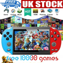 X12 Plus Game Consoles 7" 16GB Retro Handheld Portable 10000 Games Video Console