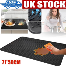 Large Induction Hob Protector Mat 71x50cm, Silicone Stove Cover, Cooktop Scratch