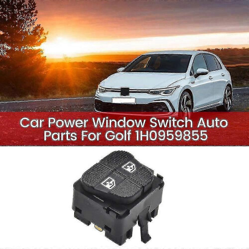 Interrupteur de lève-vitre électrique de remplacement pour Golf 1H0959855 - Bouton de commande noir durable 1