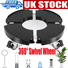 Retractable Planter Tray Bottom With 4 360 Swivel Wheel Diameter 40-48cm Black