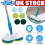 Electric Floor Mop Cordless Dual Spin Cleaner Kits Handle Floor Scrubber Tools 1