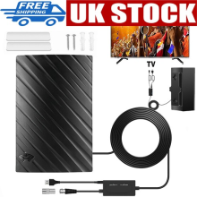 380 Miles TV Aerial Indoor TV Antenna 4K 1080p HDTV Amplifier Signal Booster NEW