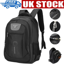 Large Backpack Mens Boys Rucksack Fishing Sports Travel Hiking School Bag Black