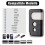 2 Pack Garage Door Opener Remote Control Replacement for MotorLift, Compact Handheld Transmitter 5