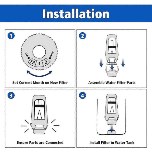 Coffee Machine Water Filter Cartridge Replacement Compatible with SES BES008, SES875, SES880, 4-Pack 2