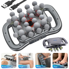 Home Massage Gun Deep Tissue Muscle Massager 9 Speed 28 Heads with LCD Display