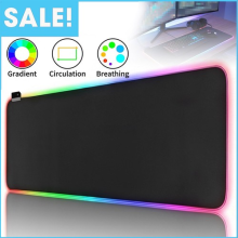 Gaming Large LED Mouse Mat Rainbow RGB Extra Gamer Desktop Pad 800 x 300 mm UK