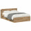 VidaXL vidaXL Bed Frame with Storage Artisan Oak 150 x 200 cm Engineered Wood 2