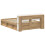 VidaXL vidaXL Bed Frame with Storage Artisan Oak 150 x 200 cm Engineered Wood 3