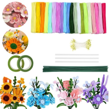 500x Pipe Cleaners for Crafts Flowers Bouquet DIY Kit Arts & Crafts Adult Kids
