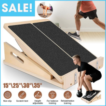 Wooden Slant Board Calf Stretcher Adjustable for Yoga Workout Calf Incline Board