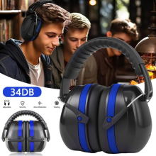 Ear Defenders Noise Cancelling Hearing Protection SNR 34dB Adjustable Headband