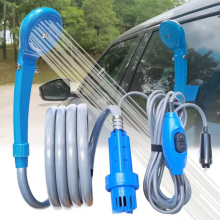 Portable 12V Car Camping Shower Outdoor Camper Caravan Hiking Clean Travel Kit