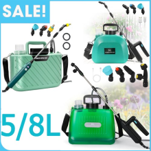 Electric Knapsack Pressure Sprayer 5/8L Garden Battery Cordless Weed Killer Crop