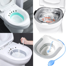 Portable Bidet, Toilet Seat, Plastic Tub, Sitting Bath - Elderly Disabled Travel