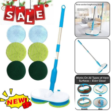 Electric Floating Mop Rechargeable Mop Cordless Floor Cleaner With Cleaning Pads