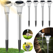 6Pcs Solar Lights Solar Stake Lights Garden Decorative Rechargeable For Lawn