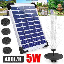 NEW Solar Fountain Pump 5W Panel Solar Water Pump Water Fountain