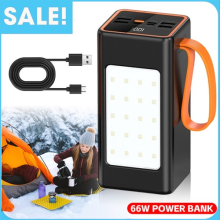 50000MAH Bank Power 66W PD Fast Charging For Phone Outdoor Camping Power Supply