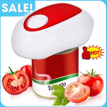 Kitchen One Touch Smooth Felt Tin Can Opener Electric Automatic Bottle Lid Jar