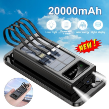 Portable 20000mAh Solar Bank Power  USB Pack Battery Charger For Mobile Phone UK