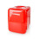 Portable Mini Fridge, 4L/6 Can Capacity, Dual Power, Red 2