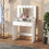 Dressing Table with LED Mirror, Drawers and 3 Light Modes 4