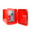 Portable Mini Fridge, 4L/6 Can Capacity, Dual Power, Red 7