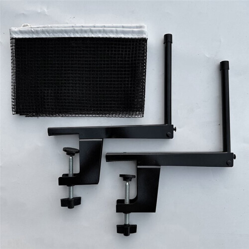 Easy Setup Table Tennis Net with Posts - Portable  Pong Net Set Adjustable Clamp Fits Table Thickness Clamp 2-6.5 cm 1