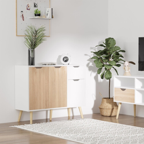 Sideboard Floor Standing Storage Cabinet, Natural 2