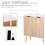 Sideboard Floor Standing Storage Cabinet, Natural 7