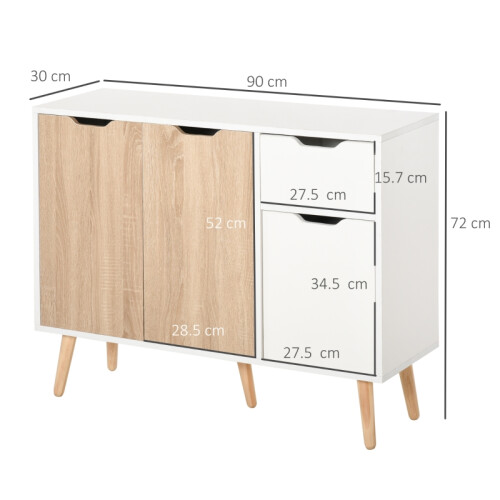 Sideboard Floor Standing Storage Cabinet, Natural 1