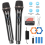 2 PCS Wireless Microphone UHF Rechargeable Anti-Interference Mic For Speaker UK 2