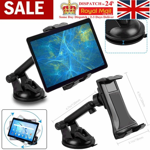 4-12" Car Windscreen Suction Mount Holder For iPad Mini Pro Samsung Tablet PC UK 1