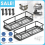 2Pcs No-Drill Bathroom Shelf Shower Corner Rack Wall Mounted Storage Organizer 2