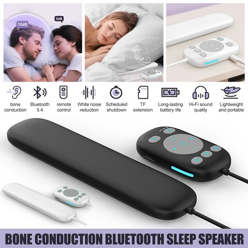 Under Pillow Speaker Bluetooth Rechargeable Bone Conduction Sound Soundbars Gift 1