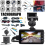 Motorcycle Dash Cam Front +Rear Camera Display Motorbike DVR System Night Vision 2