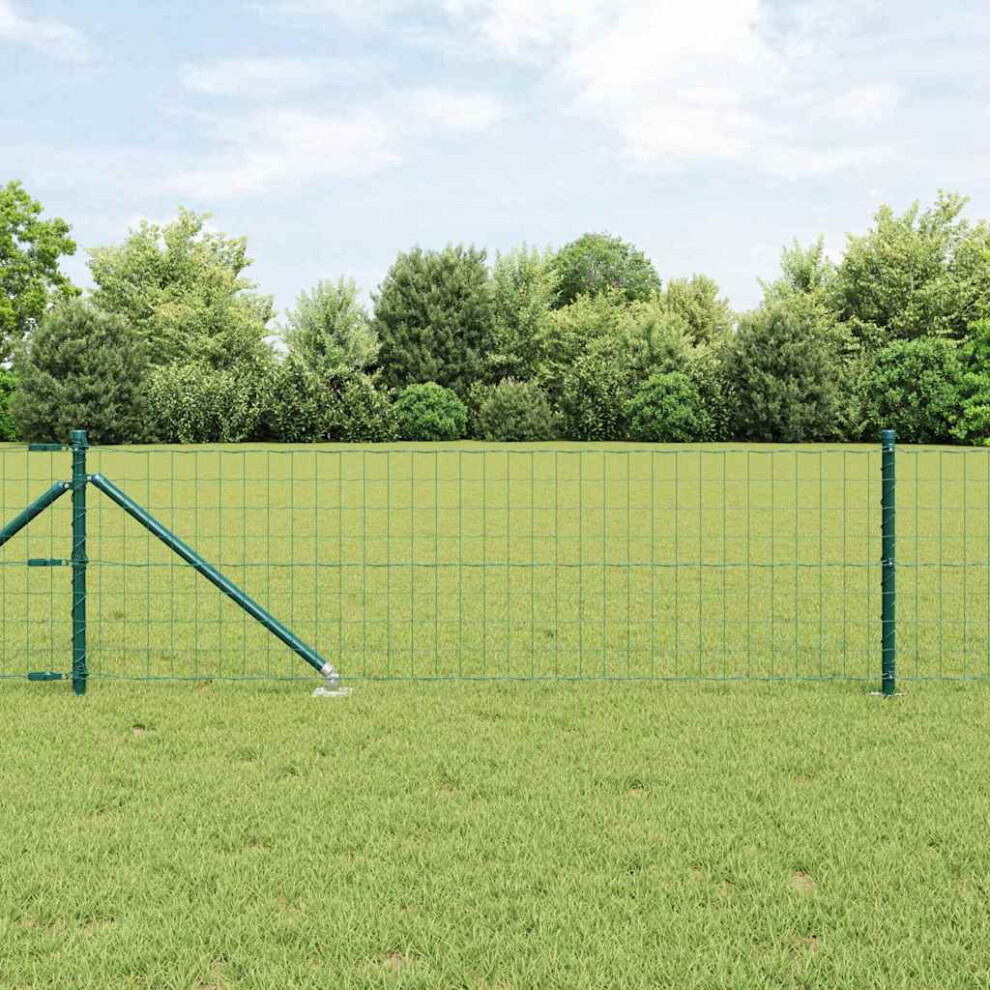 Vidaxl Welded Wire Fence With Spikes 10 X 0.4 M (W X H)