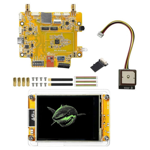 NM-RF-Hat Companion Hat Zero-Conflict, RF Multibanda per CYD CC1101 NRF24 PN532 IR TX/RX 433M, con Modulo Burce e GPS 2