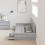 VidaXL vidaXL Bed Frame with Drawer Grey Sonoma 75 x 190 cm Engineered Wood 4