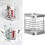 Rustproof Toothbrush Holder Adhesive Bathroom Organizer Rack 2