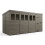 16x9 Pent Composite Shed Tanalised (Single Door, With Windows) 2