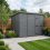 14x10 Pent Composite Shed Tanalised (Single Door, No Windows) 1