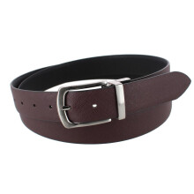 Stone Mountain Men's Big & Tall Reversible Saffiano Leather Belt